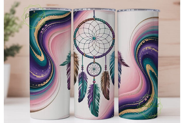 Dreamcatcher Tumbler Wrap PNG Sublimation PixelChick 