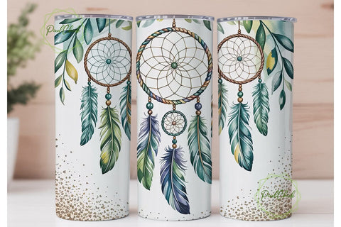 Dreamcatcher Tumbler Wrap PNG Sublimation PixelChick 