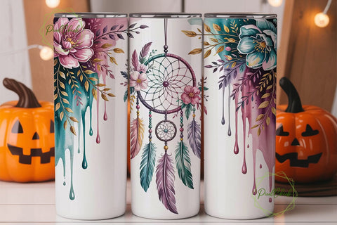 Dreamcatcher Tumbler Wrap PNG Sublimation PixelChick 