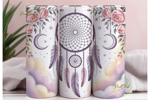 Dreamcatcher Tumbler Wrap PNG Sublimation PixelChick 