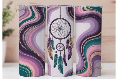 Dreamcatcher Tumbler Wrap PNG Sublimation PixelChick 