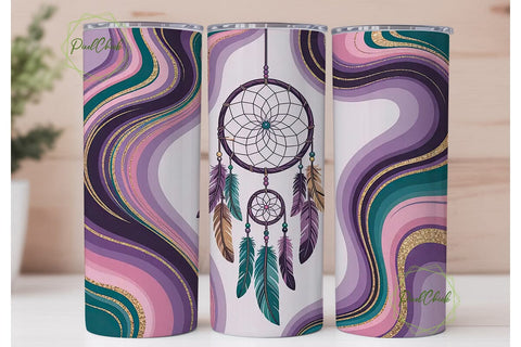 Dreamcatcher Tumbler Wrap PNG Sublimation PixelChick 