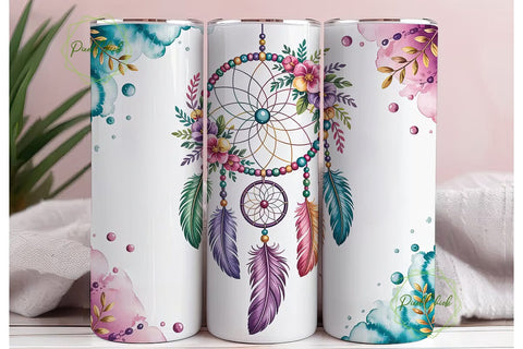 Dreamcatcher Tumbler Wrap PNG Sublimation PixelChick 