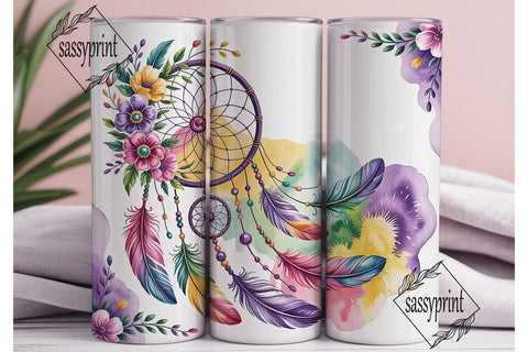 Dreamcatcher Tumbler Wrap PNG Sublimation sassyprint 