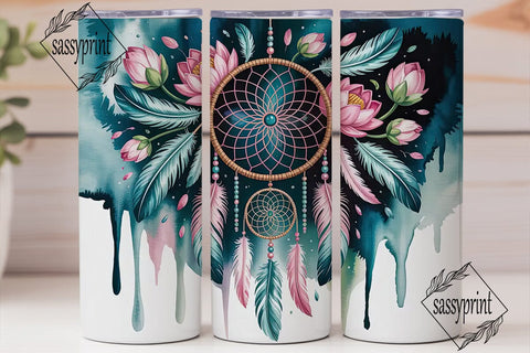 Dreamcatcher Tumbler Wrap PNG Sublimation sassyprint 