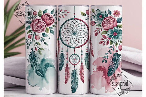 Dreamcatcher Tumbler Wrap PNG Sublimation sassyprint 