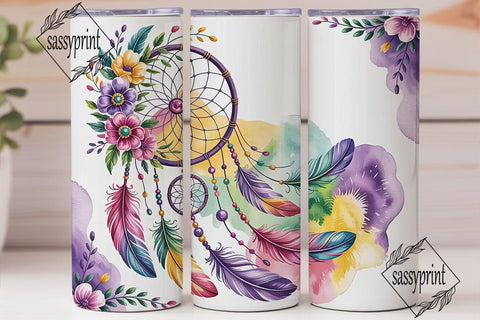 Dreamcatcher Tumbler Wrap PNG Sublimation sassyprint 