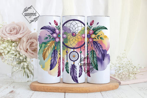 Dreamcatcher Tumbler Wrap PNG Sublimation sassyprint 