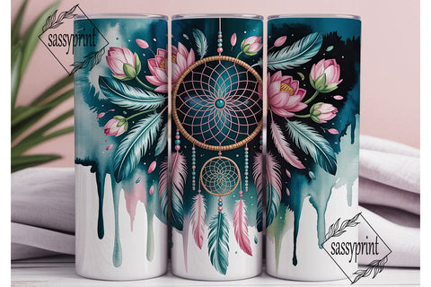 Dreamcatcher Tumbler Wrap PNG Sublimation sassyprint 