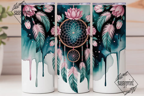 Dreamcatcher Tumbler Wrap PNG Sublimation sassyprint 