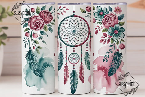 Dreamcatcher Tumbler Wrap PNG Sublimation sassyprint 