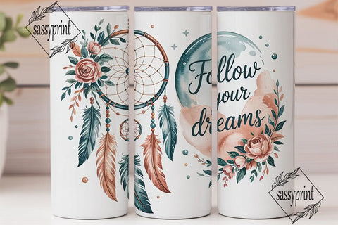 Dreamcatcher Tumbler Wrap PNG Sublimation sassyprint 