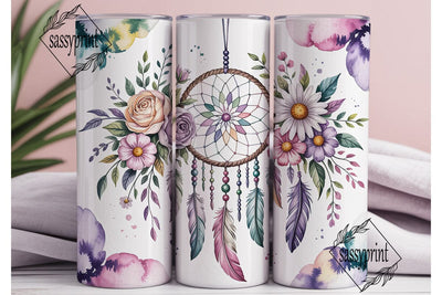 Dreamcatcher Watercolor 20oz Tumbler Sublimation sassyprint 