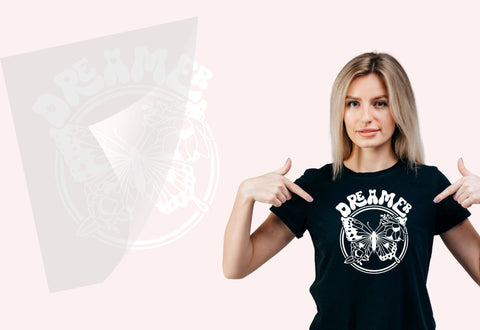 Dreamer Iron On T Shirt Transfer Physical So Fontsy T-Shirt Iron-On Transfer Shop