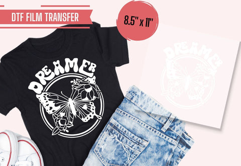 Dreamer Iron On T Shirt Transfer Physical So Fontsy T-Shirt Iron-On Transfer Shop