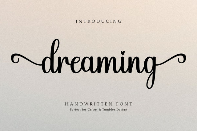 Dreaming - Beautiful Handwriting Font Font Masyafi Studio 