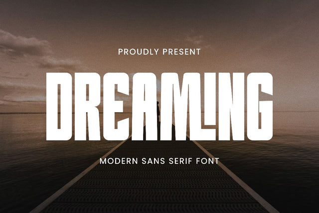 Dreaming - Bold Modern Sans Serif Font Font Masyafi Studio 