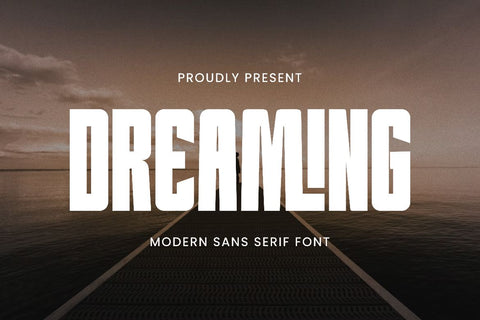 Dreaming - Bold Modern Sans Serif Font Font Masyafi Studio 
