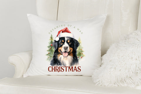 Dreaming of a Wag Christmas, Funny Dog Saying PNG Sublimation CraftLabSVG 