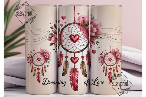 Dreaming of Love 20oz Tumbler Wrap Sublimation sassyprint 