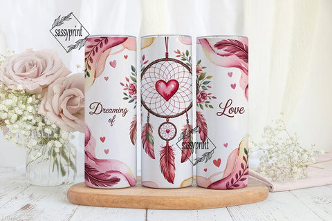 Dreaming of Love 20oz Tumbler Wrap Sublimation sassyprint 