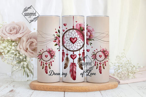 Dreaming of Love 20oz Tumbler Wrap Sublimation sassyprint 
