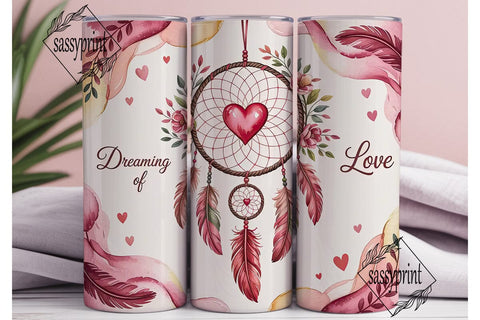 Dreaming of Love 20oz Tumbler Wrap Sublimation sassyprint 