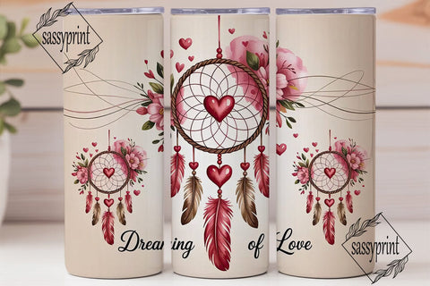 Dreaming of Love 20oz Tumbler Wrap Sublimation sassyprint 