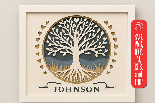 Dreaming Tree Shadow Box SVG SVG MD JOYNAL ABDIN 