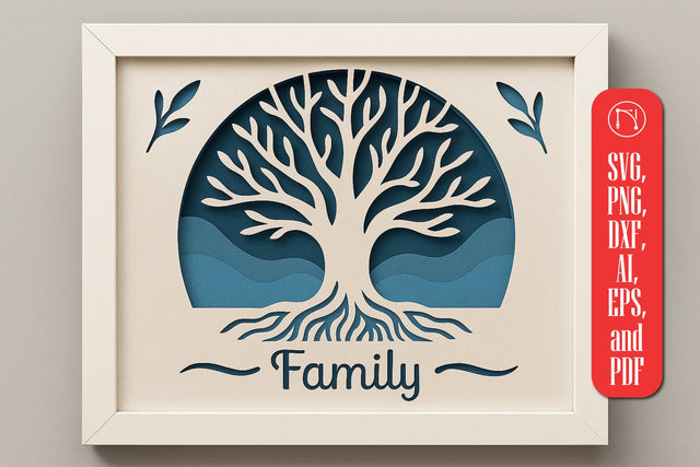 Dreaming Tree Shadow Box SVG SVG MD JOYNAL ABDIN 