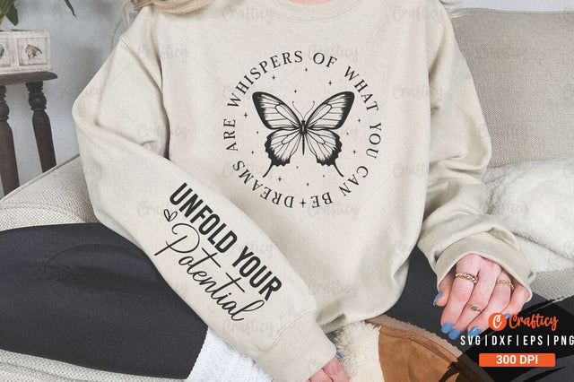 Dreams are whispers of what you can be Sleeve SVG Design SVG Designangry 