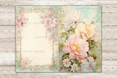 Dreams Frame Junk Journal Page | Blank Digital Collage Sheet SVG GlamArtZhanna 