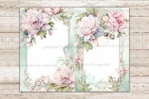 Dreams Frame Junk Journal Page | Blank Digital Collage Sheet SVG GlamArtZhanna 