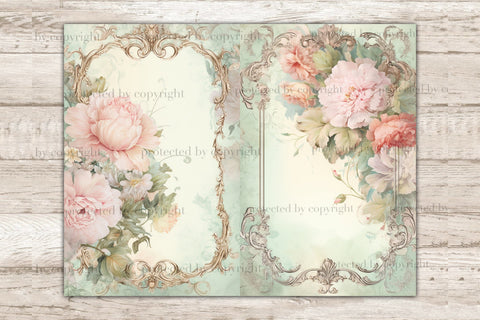 Dreams Frame Junk Journal Page | Blank Digital Collage Sheet SVG GlamArtZhanna 