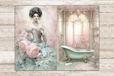 Dreams Junk Journal Pages | Romantic Printable Paper SVG GlamArtZhanna 