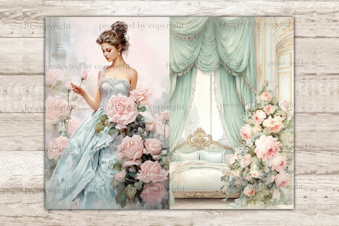 Dreams Junk Journal Pages | Romantic Printable Paper SVG GlamArtZhanna 