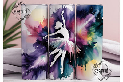 Dreamy BalleTHSP Nebula 20oz Tumbler Sublimation sassyprint 