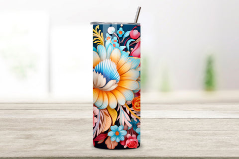 Dreamy Boho Botanical Tumbler Wrap | Sublimation PNG design Sublimation FloridPrintables 
