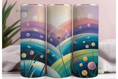 Dreamy Bokeh Sky 20oz Tumbler Wrap Sublimation PixelChick 