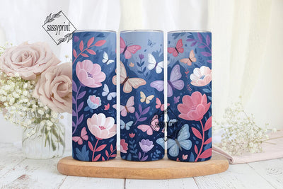 Dreamy Butterfly Garden 20oz Tumbler Sublimation sassyprint 