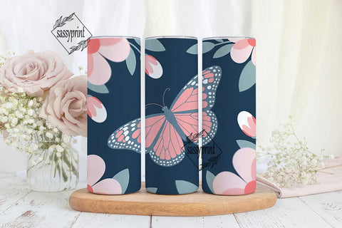 Dreamy Butterfly Garden 20oz Tumbler Sublimation sassyprint 