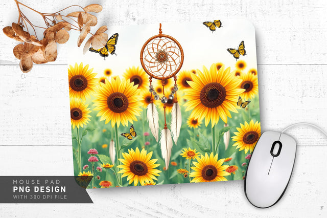 Dreamy Butterfly Garden Mousepad Sublimation Regulrcrative 