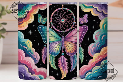 Dreamy Butterfly Tumbler Wrap Sublimation sassyprint 