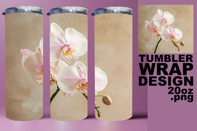 Dreamy Flower Garden 3D Tumbler Wrap - Sublimation 20oz Sublimation afrosvg 
