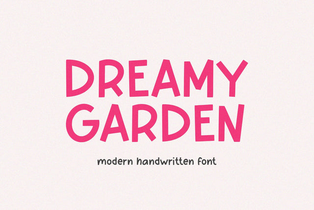 Dreamy Garden - Modern Handwritten Font Font Timur type 