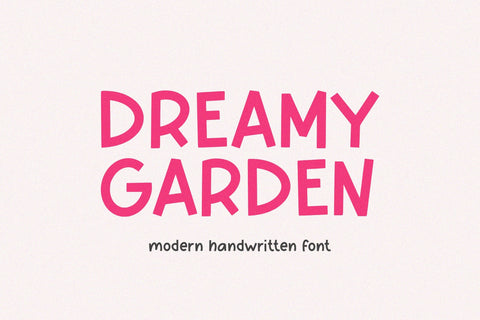 Dreamy Garden - Modern Handwritten Font Font Timur type 