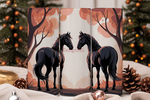 Dreamy Horses 20oz Tumbler Wrap Sublimation DesignSVG 