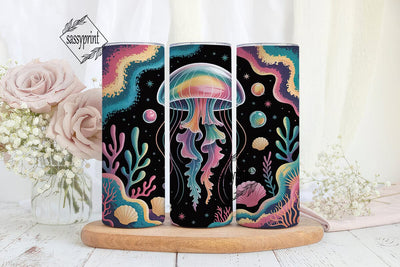 Dreamy Jellyfish 20oz Tumbler Wrap Sublimation sassyprint 