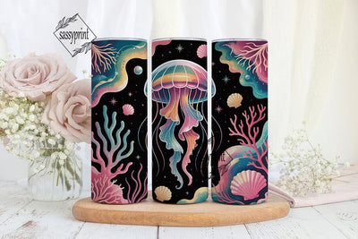 Dreamy Jellyfish 20oz Tumbler Wrap Sublimation sassyprint 