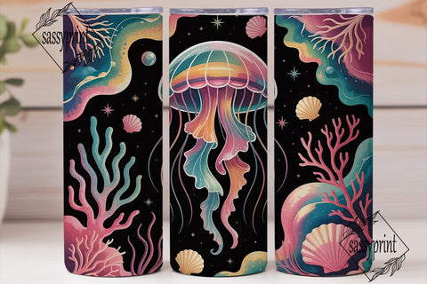 Dreamy Jellyfish 20oz Tumbler Wrap Sublimation sassyprint 